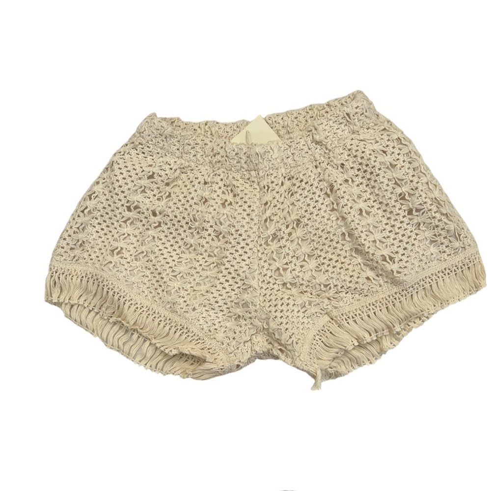 RAGA Cream Crochet Hot Pants, Size XS NWT